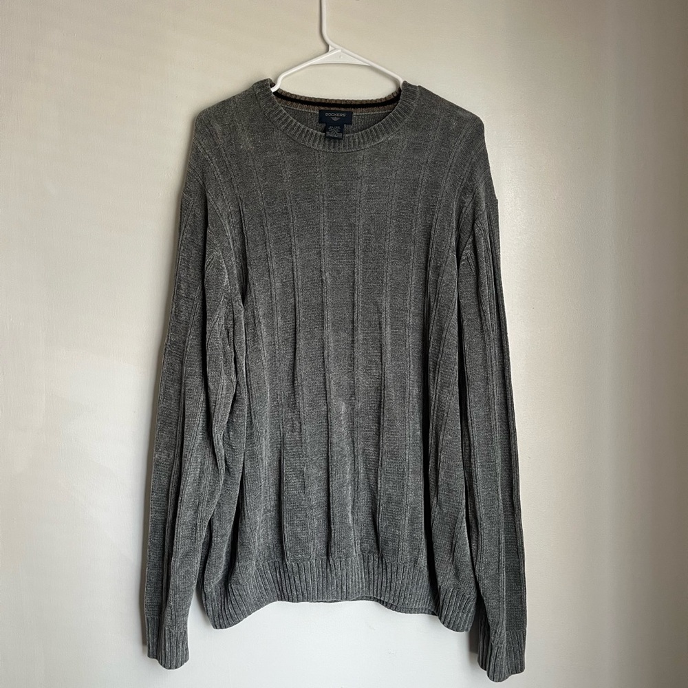Dockers Men's Gray Crewneck Sweater